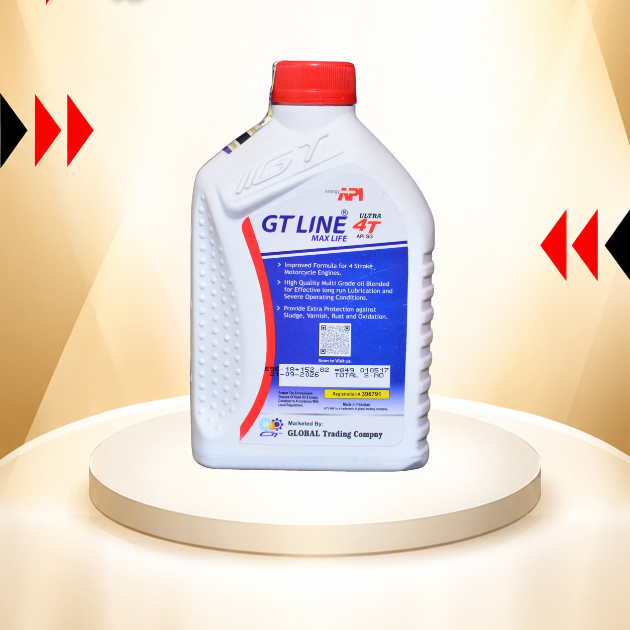 GT Line Engine Oil 700ml
For All 70cc Bikes
SAE 20W-50 , API SG - Image 2