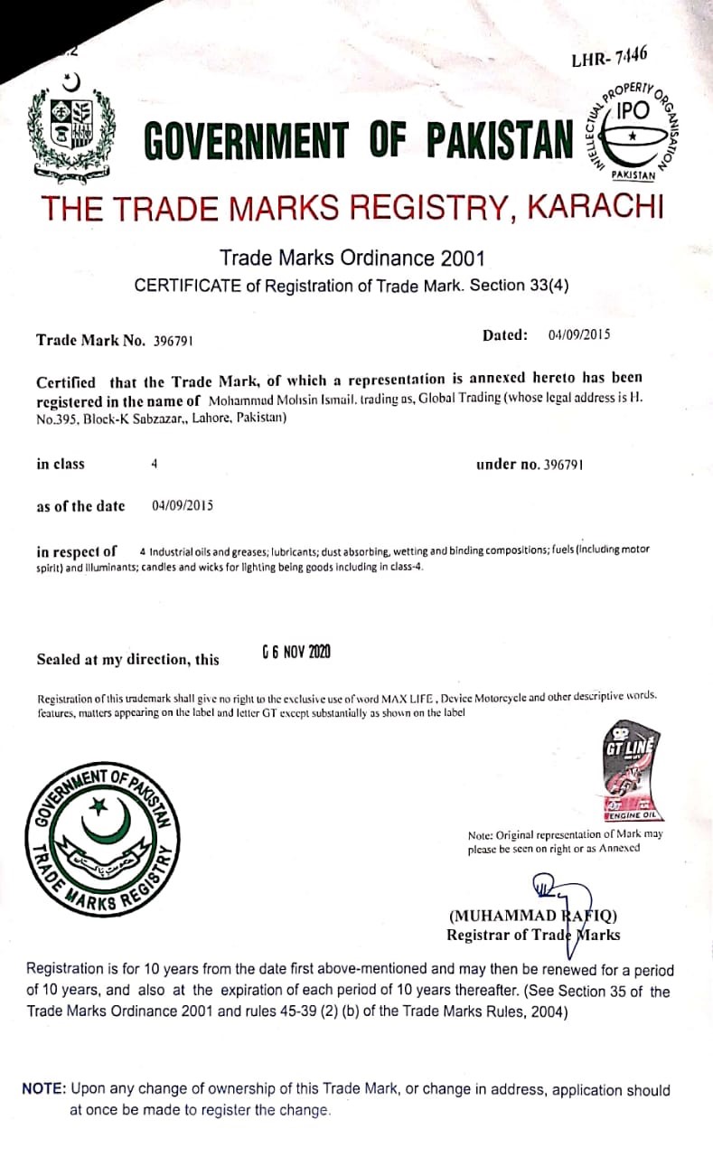 GT Line Engine Oil 0.8L 20W50 For Rikshaw - Image 5